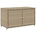 Armadietto Portaoggetti Giardino Beige 110x55x60,5cm Polyrattan - Foto miniatura 1
