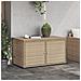 Armadietto Portaoggetti Giardino Beige 110x55x60,5cm Polyrattan - Foto miniatura 2