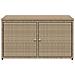 Armadietto Portaoggetti Giardino Beige 110x55x60,5cm Polyrattan - Foto miniatura 6