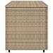 Armadietto Portaoggetti Giardino Beige 110x55x60,5cm Polyrattan - Foto miniatura 7