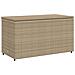 Armadietto Portaoggetti Giardino Beige 110x55x60,5cm Polyrattan - Foto miniatura 8
