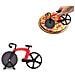 Rotella Tagliapizza Per Bicicletta, Coltello Per Pizza In Acciaio Inox Modelb - Foto miniatura 1