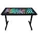 SCRIVANIA GAMING RGB DUK TELAIO Z PORTABICCHIERI E GANCIO CUFFIE - Foto miniatura 1