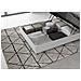 Letto Contenitore 140x190 Testata Inclinata Con Doghe Bianco Frassino Ankel - Foto miniatura 2