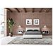 Letto Contenitore 140x190 Testata Inclinata Con Doghe Bianco Frassino Ankel - Foto miniatura 3