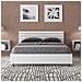 Letto Contenitore 140x190 Testata Inclinata Con Doghe Bianco Frassino Ankel - Foto miniatura 4