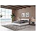 Letto Contenitore 140x190 Testata Inclinata Con Doghe Bianco Frassino Ankel - Foto miniatura 5
