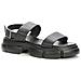 Black Casual Open Sandals Sandali Sintetico E Tessile Scarpe Donna Nero Eu 38, 937044/03-01 - Foto miniatura 1
