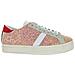 Scarpe Italiane Da Donna Hill Double In Pelle Rosa Glitterata 36 - Foto miniatura 2