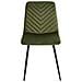 Set Di 4 Sedie Da Pranzo Havre Velluto Verde Oliva - Foto miniatura 4
