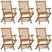 Lusso Casadino -  Sedie Da Giardino Pieghevoli 6 Pz In Legno Massello Di Teak - Foto miniatura 2
