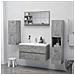 Lusso Casadino -  Specchio Da Bagno Grigio Cemento 90x10,5x45cm Legno Multistrato - Foto miniatura 3