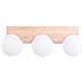 Lampada Da Soffitto Bulbo 3 In Legno Naturale Sl. 1684 - Moderno Lampada Da Soffitto Legno Naturale /bianco 16x46x12 Cm - Foto miniatura 1