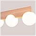 Lampada Da Soffitto Bulbo 3 In Legno Naturale Sl. 1684 - Moderno Lampada Da Soffitto Legno Naturale /bianco 16x46x12 Cm - Foto miniatura 4