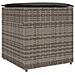 Box di Stoccaggio da Esterno Grigio e Grigio Scuro Rattan Grande - Foto miniatura 1