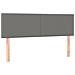 Giroletto a Molle con Materasso Grigio Scuro 140x200cm Tessuto - Foto miniatura 6