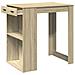 Tavolo da Bar Rovere Sonoma 102x70x103,5 cm in Truciolato - Foto miniatura 4