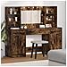 Set Tavolo da Trucco 3 pcs Rovere fumé 78.5 x 41 x 135 cm - Foto miniatura 2