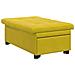 Divano Letto Giallo 67 x 194 x 38 cm Velluto - Foto miniatura 4
