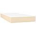 Giroletto a Molle con Materasso Crema 120x190 cm in Tessuto - Foto miniatura 5