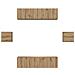 Set mobile TV 6 pcs rovere artigianale Legno multistrato - Foto miniatura 7