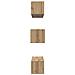 Set mobile TV 6 pcs rovere artigianale Legno multistrato - Foto miniatura 8