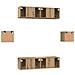 Set mobile TV 6 pcs rovere artigianale Legno multistrato - Foto miniatura 9