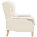 poltrona Crema 76 x 94 x 102 cm Tessuto - Foto miniatura 5