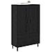 Credenza Rovere Nero 69,5 x 31 x 115 cm Legno multistrato - Foto miniatura 3