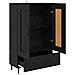Credenza Rovere Nero 69,5 x 31 x 115 cm Legno multistrato - Foto miniatura 5