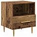 Comodino Marrone 40 x 35 x 47,5 cm Legno multistrato - Foto miniatura 1