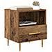 Comodino Marrone 40 x 35 x 47,5 cm Legno multistrato - Foto miniatura 3