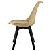 Sedia RIXK - Beige scuro con gambe nere x 3 - Foto miniatura 4