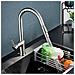 Rubinetto per lavello da cucina, Blackswan, tipo M384 con 2 modalità e doccetta estraibile, modello nichelato, misura 39 cm - Foto miniatura 4