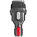 Spazzola 2 In 1 Con Porta Aspirante Compatibile Con Aspirapolvere Dyson V6 V7 V8 V10 V11 V15 - Materiale Abs, Grigio Elegante - Foto miniatura 3