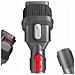 Spazzola 2 In 1 Con Porta Aspirante Compatibile Con Aspirapolvere Dyson V6 V7 V8 V10 V11 V15 - Materiale Abs, Grigio Elegante - Foto miniatura 1