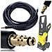 Tubo Alta Pressione 10m Click-click Compatibile Con Idropulitrice Kärcher K2-k7 - Nylon Resistente, 180 Bar, 60°c, Set Con Lancia Vario - Foto miniatura 3