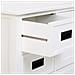 Mobiletto Basso In Legno Bianco Con 2 Ante 4 Cassetti 154x45x51,5h Cm - Foto miniatura 6