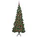 Albero di Natale Artificiale Angolare con 300 LED Verde 180 cm - Foto miniatura 3
