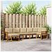 Set di divani da esterno con cuscino 7 pcs Naturale e Beige - Foto miniatura 2