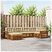 Set di divani da esterno con cuscino 6 pcs Naturale e Beige - Foto miniatura 2