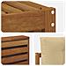 Set di divani da esterno con cuscino 6 pcs Naturale e Beige - Foto miniatura 6