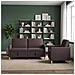 Set di Divani con Storage 2 pcs Marrone Scuro Poliestere - Foto miniatura 3
