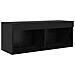 Unità per TV a Muro 4 pcs Rovere Nero Legno multistrato - Foto miniatura 7