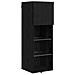 Unità per TV a Muro 4 pcs Rovere Nero Legno multistrato - Foto miniatura 8