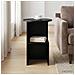 Tavolo laterale Rovere Nero Ø 39,5 x 55 cm Legno ingegnerizzato - Foto miniatura 2