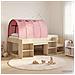 Letto alto per bambini con storage 3 pz Rovere Sonoma e Rosa - Foto miniatura 2