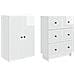Set di armadi 2 pcs 66 x 34,5 x 90 cm Legno ingegnerizzato - Foto miniatura 3