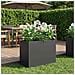Vaso da giardino Nero 60 x 30 x 50 cm Acciaio laminato a freddo - Foto miniatura 2