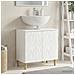Armadio per Lavabo da Bagno DELFT Bianco Lucido - Foto miniatura 2